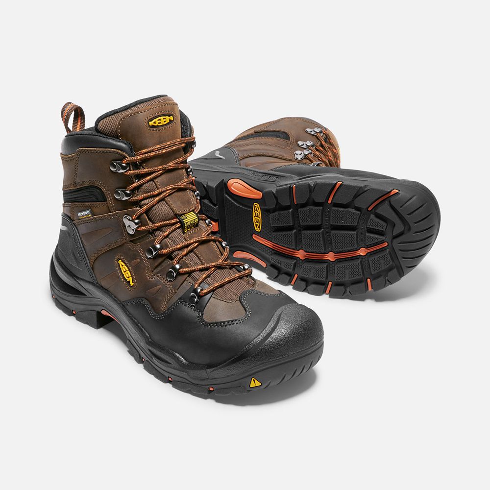 Botte de Travail Keen Homme Marron/Noir | Coburg 6\" Waterproof (Steel Toe) | CDHMV-1659